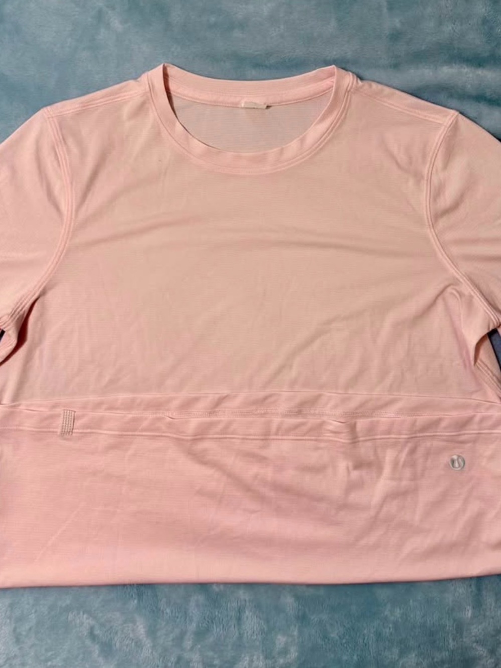 lululemon athletica Light Pink Short Sleeve Crew Top